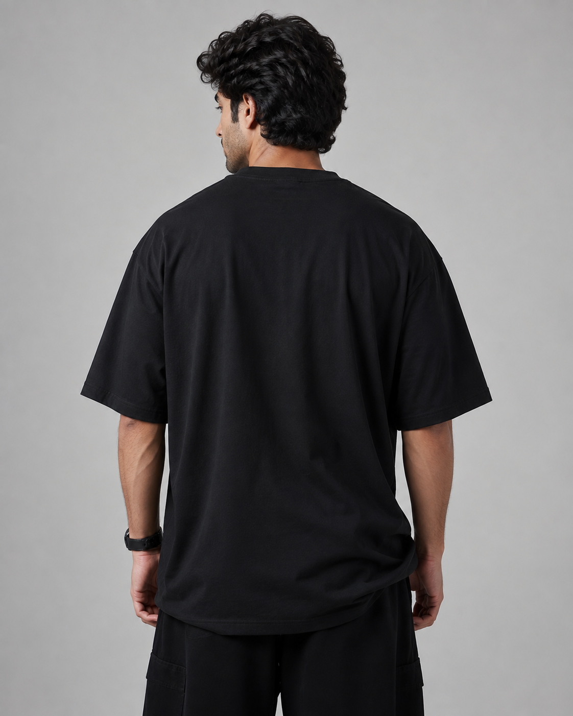 Abhayam Sarvada Warrior Illustration Oversized Men’s Fashion Tee D26020