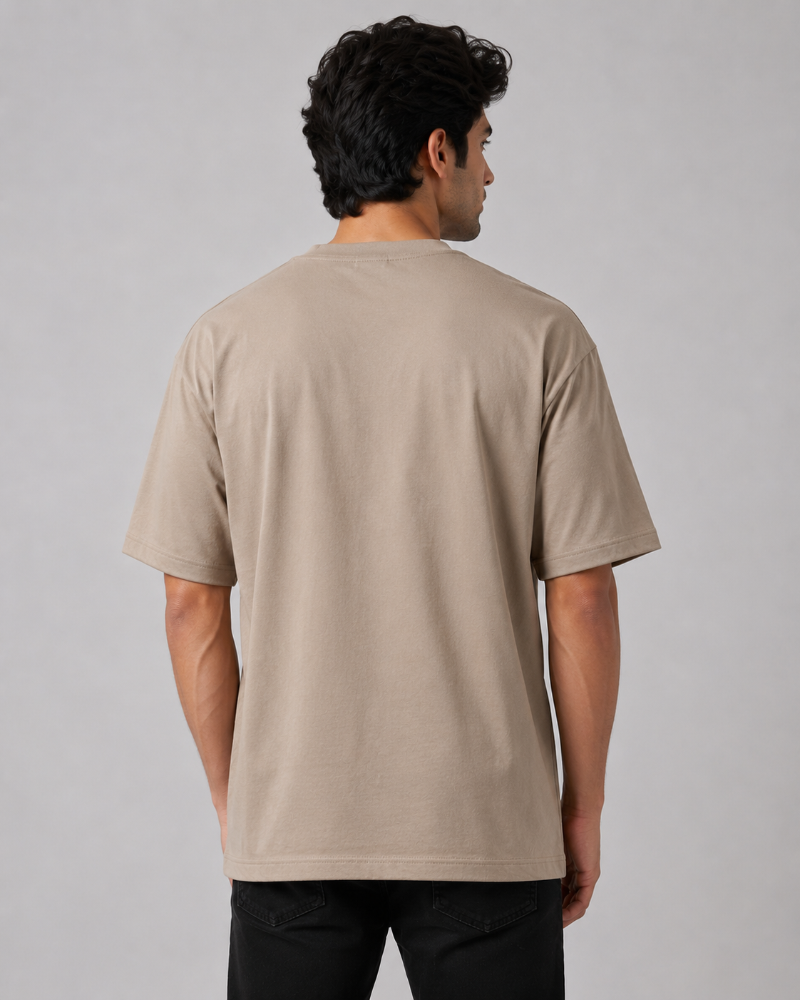 Men's Anime Inspired Graphic Oversized T-Shirt | Premium Cotton Half Sleeve Round Neck Casual Tee D26003