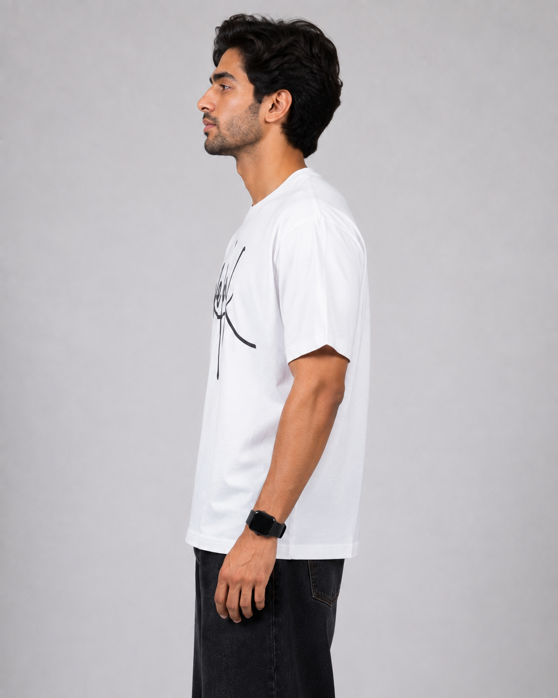 Men’s Relax Graphic Printed Oversized Cotton T-Shirt – Premium Casual Streetwear Tee D26013