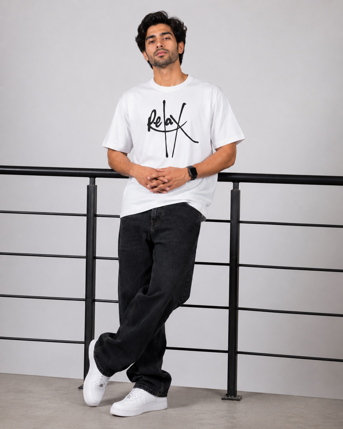 Men’s Relax Graphic Printed Oversized Cotton T-Shirt – Premium Casual Streetwear Tee D26013