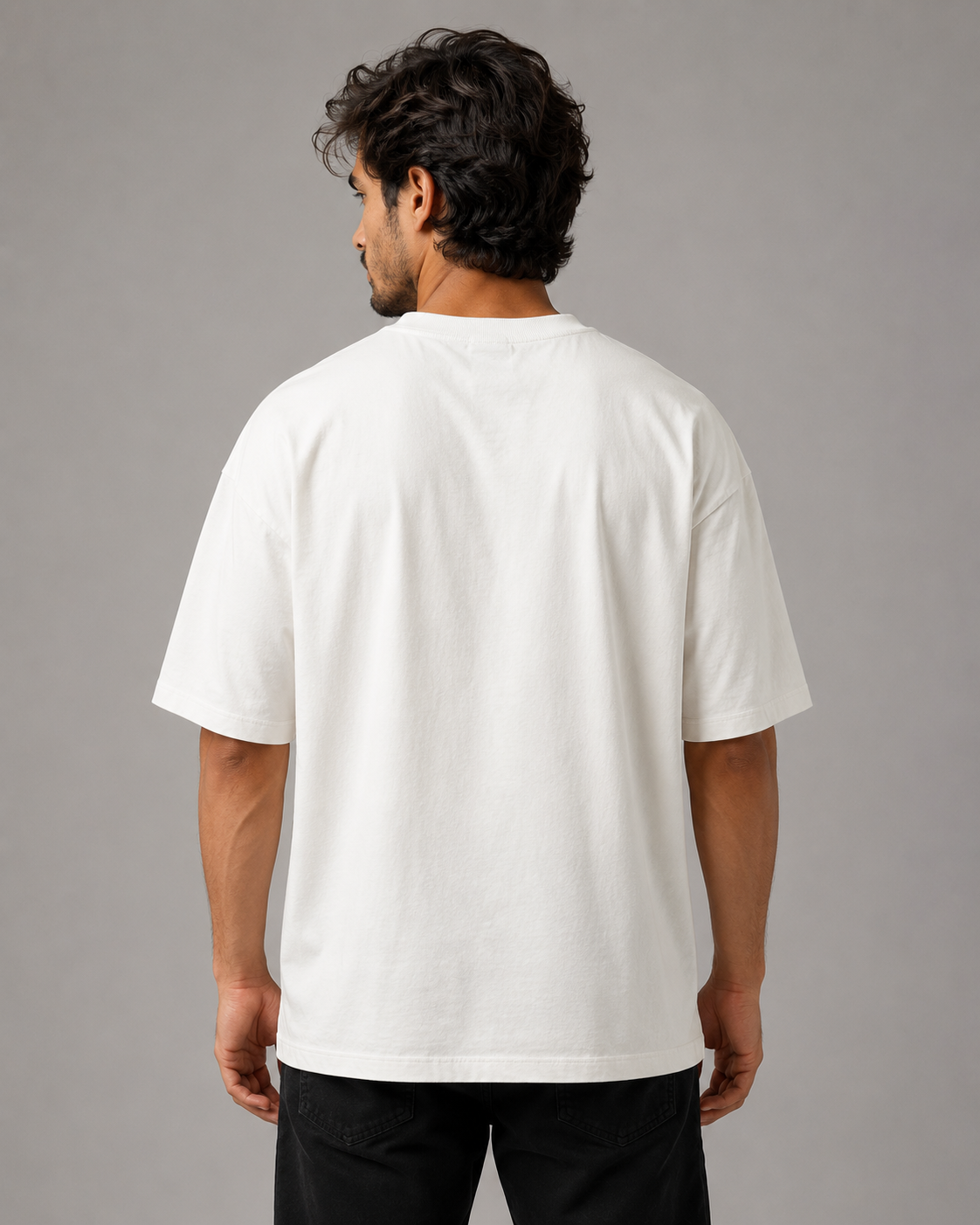 Oversized Biker Graphic T-Shirt for Men – Premium Cotton Streetwear Fashion D26015