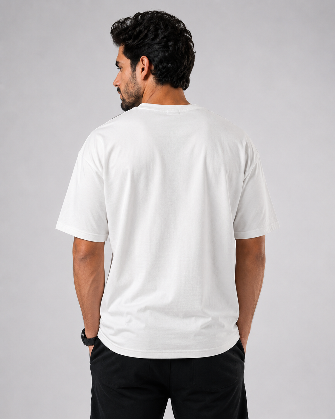 Premium Oversized Half Sleeve T-Shirt for Men | Horizon Adventure Graphic Print D26018